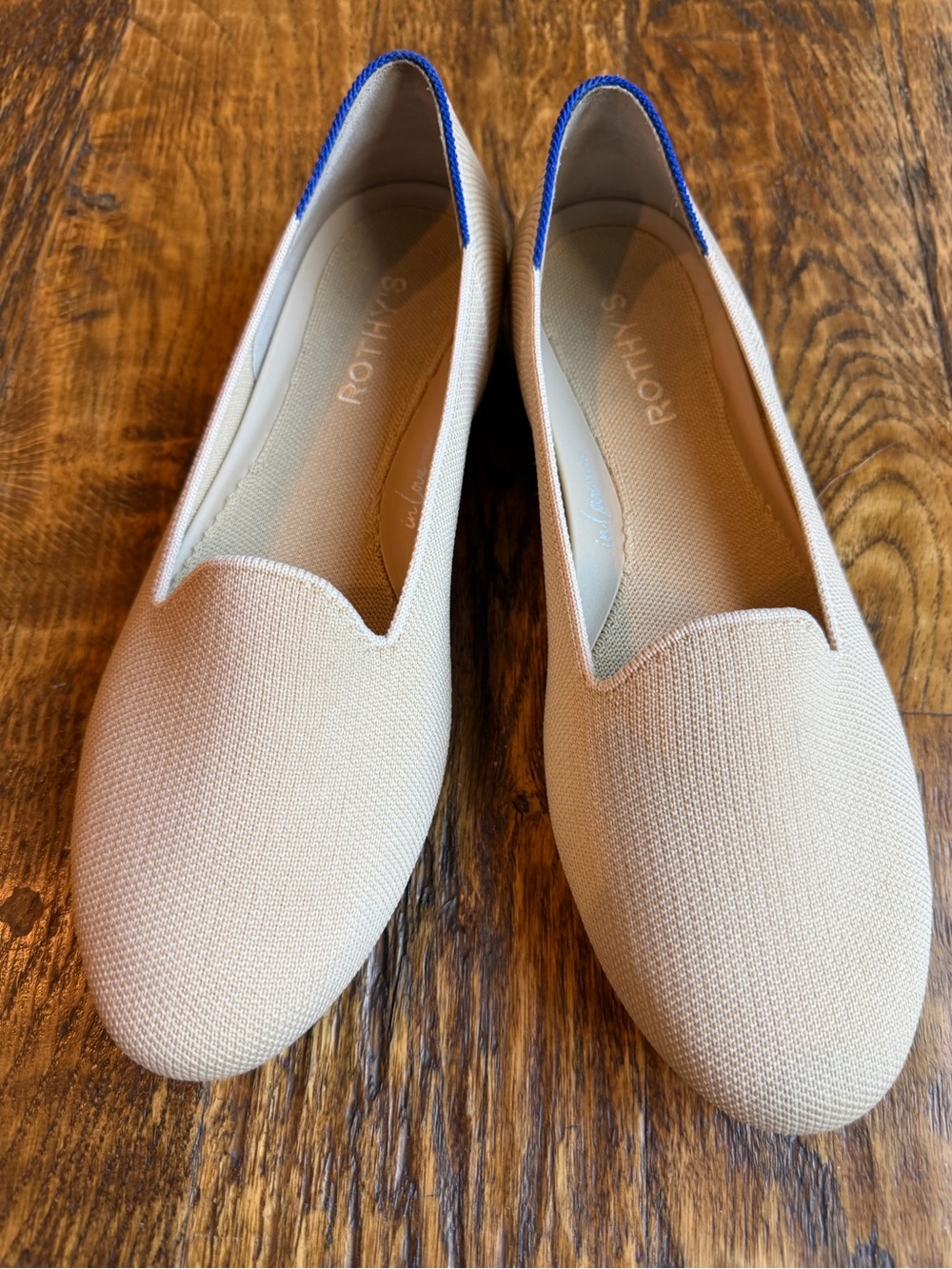 Rothy's Lounge Loafer Knit Ballet Flats size 8.5 Sand